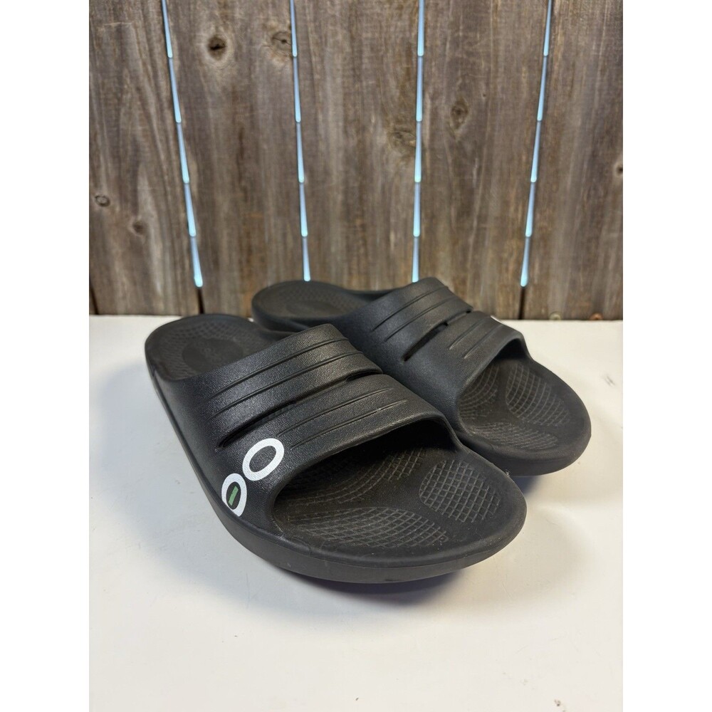 Oofos Ooahh Sandals Women's 5 Mens 3 Black Recovery Slip On Comfort Slides Shoe